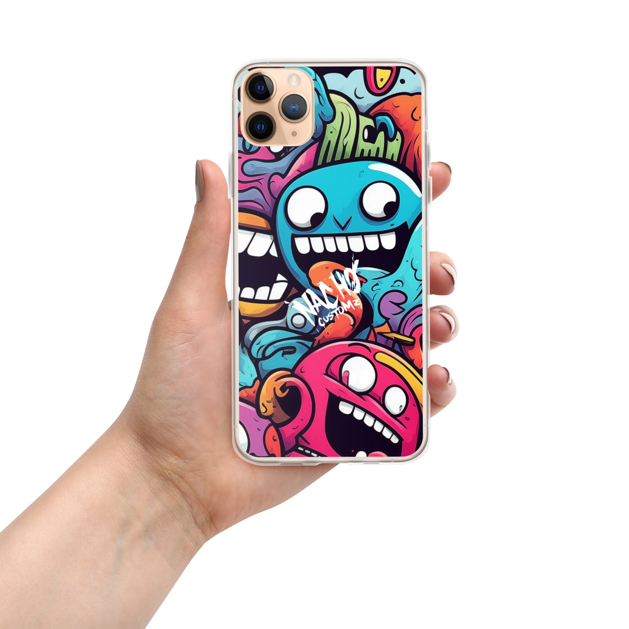 Colored Doodles Clear Case for iPhone®