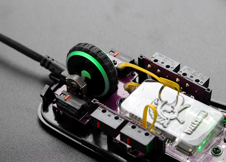 Ducky Feather V2 Black and White RGB Lightweight Gaming Mouse (Omron Switches)