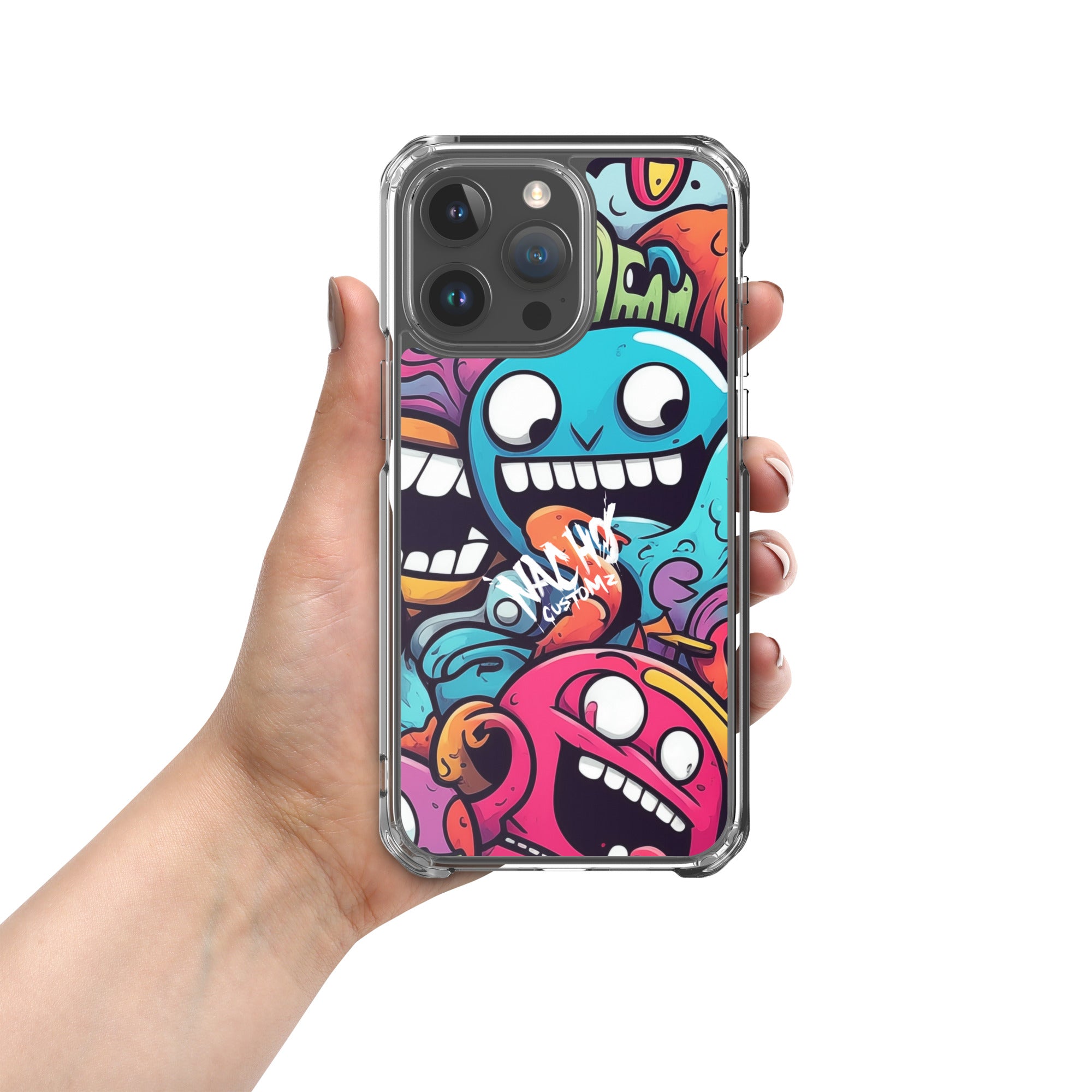 Colored Doodles Clear Case for iPhone®